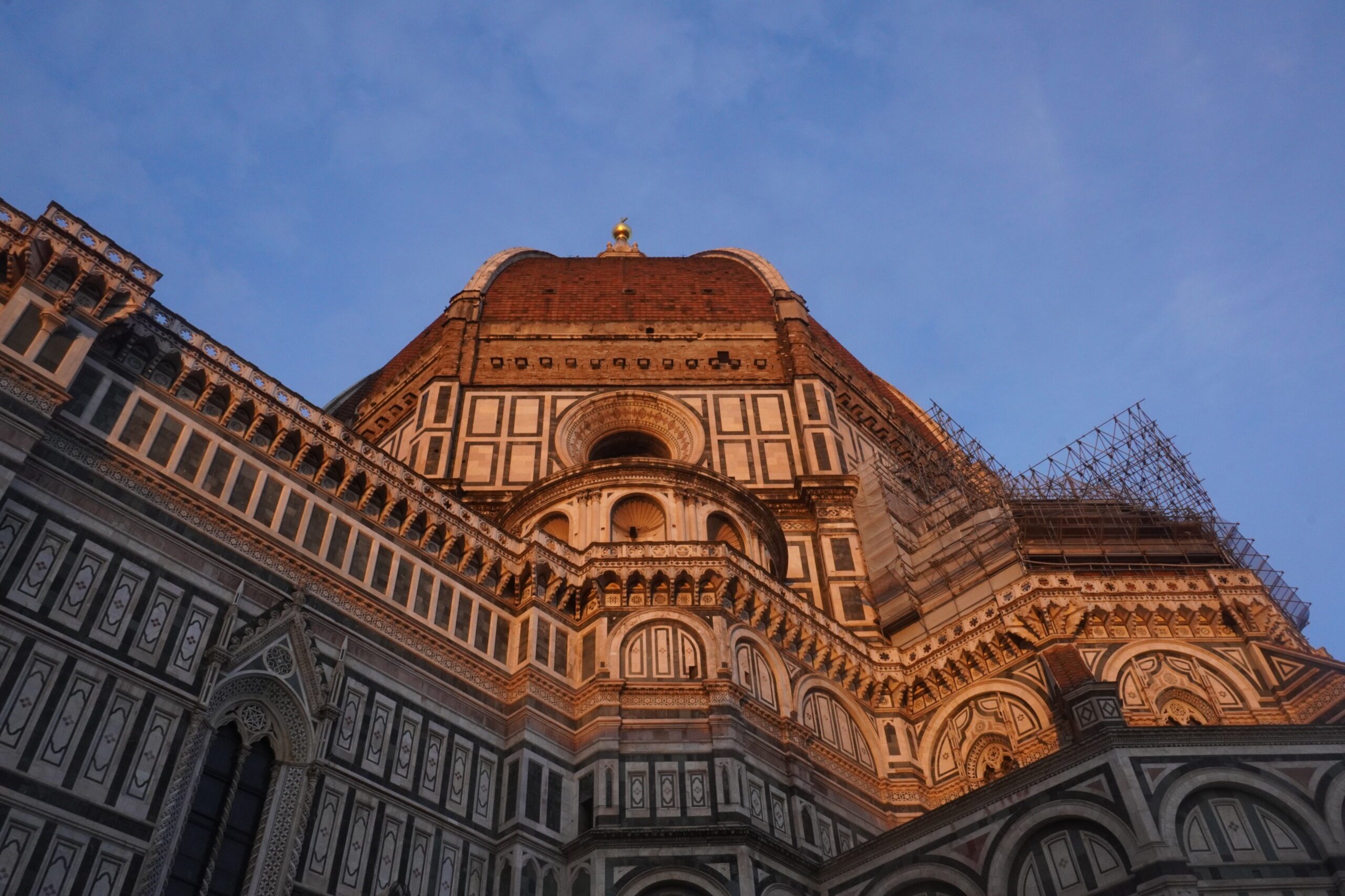 Golden hour hits the duomo in Florence, Italy