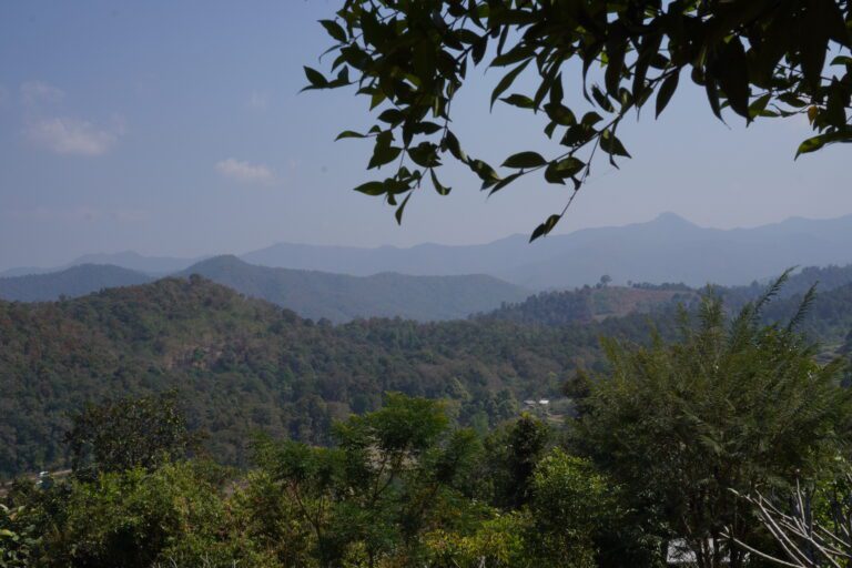 mountains, hillside