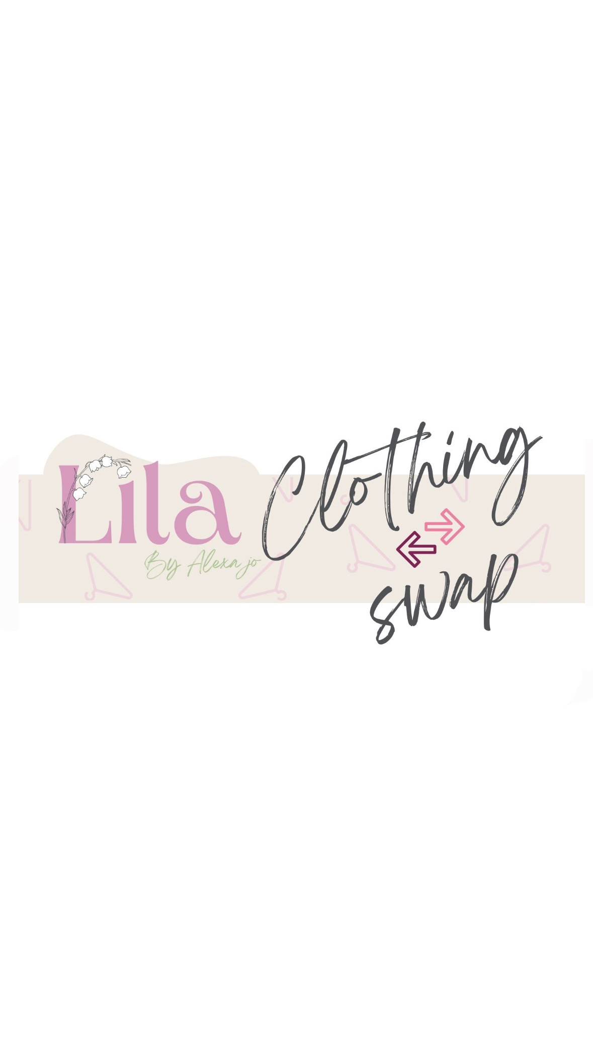 The logo for lila clothing swap.